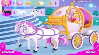 Beautiful Ice Princess Glowing Horse Carriage   Barbie Frozen