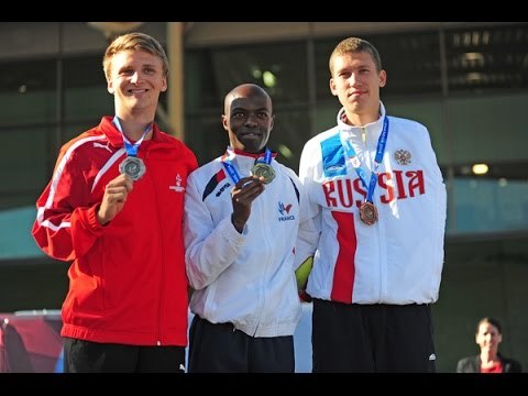 Men's 100m T42 | Victory Ceremony | 2014 IPC Athletics European Championships Swansea