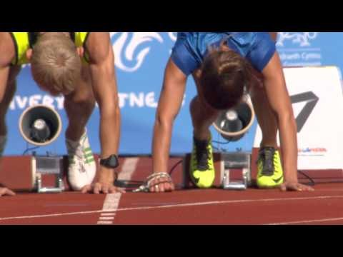 Women's 100m T12 | semi-final 2 | 2014 IPC Athletics European Championships Swansea