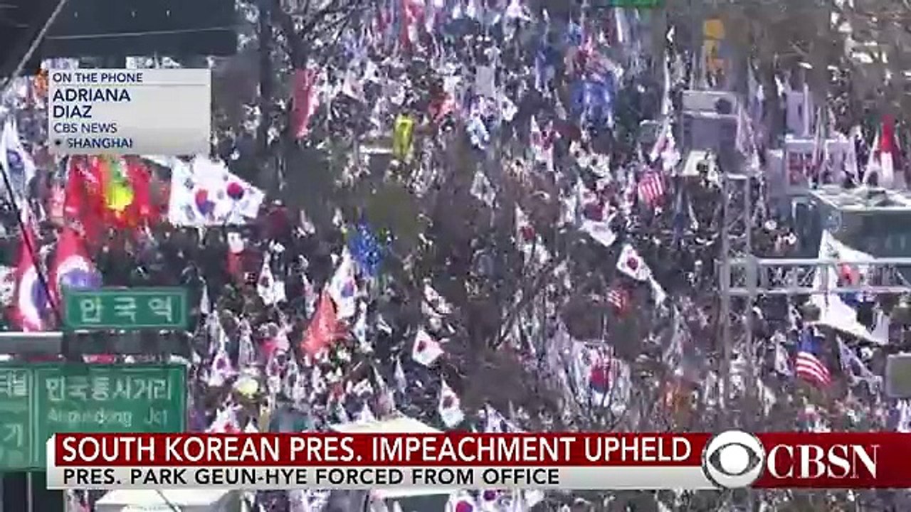 South Korean President Park Geun hye was removed