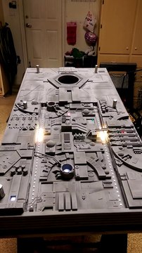 Attaque de l'étoile noire convertie en jeu de Cornhole