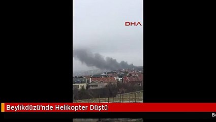 Beylikdüzü'nde Helikopter Düştü