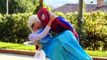 Joker vs Frozen Elsa SHARK ATTACK PRANK! w/ Spiderman Police Rapunzel Spidergirl Superhero