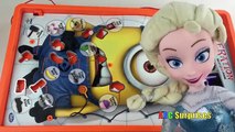 Doctor Elsa Operates on Minion Dispicable Me OPERATION Game Learn to Count Marvel Egg Surprise Toys