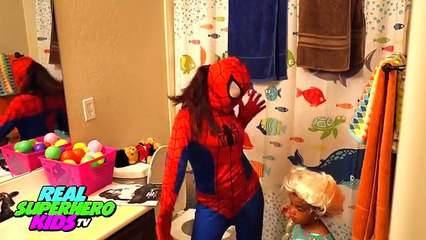 Download Video: SPIDERMAN AND PINK SPIDERGIRL w/ BABY SPIDEY and SUPERGIRL Superheroes Dancing in a Car Fun!