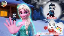 Frozen Elsa and Cute Super Hero Toys Finger Family (Batman vs Superman Cute Toys) Nursery Rhymes