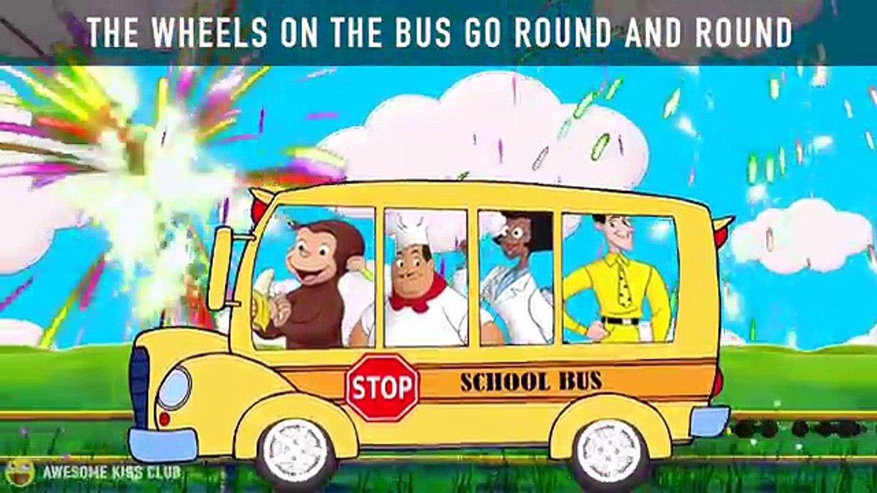 Curious George Wheels on The Bus Song!