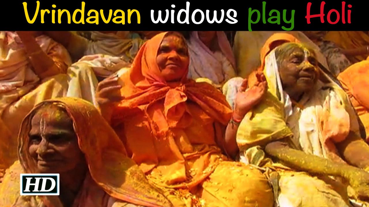 Vrindavan widows add some colour to staid lives, play Holi