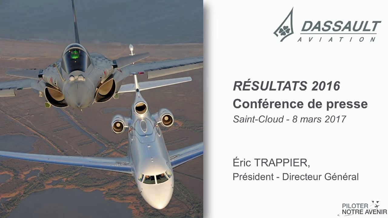 Résultats annuels 2016 - Dassault Aviation