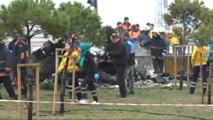 Büyükçekmece'de Helikopter Düştü