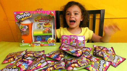 BIG Shopkins surprise toys special edition blind bags, Fruit and Vegetable Stand Playset