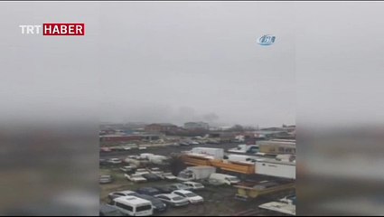 İstanbul'da helikopter düştü! İşte o görüntüler