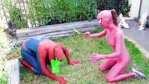 Человек-паук и Человек-Паук против Т-Rex динозавра видео, смешные супергероев в реальной жизни