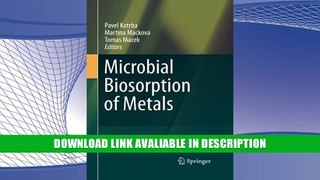 Free PDF Microbial Biosorption of Metals By