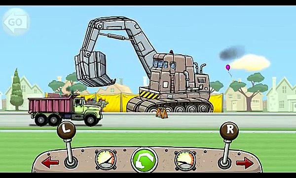 Los Vehículos de construcción para los niños de la bola de Demolición camión Videos para niños