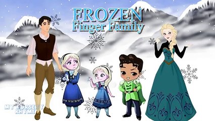 Frozen - Finger Family Nursery Rhyme Cartoon Animation - Childrens Song
