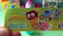 Kinder surprise eggs Maxi Cars Monsters University Moshi Monsters