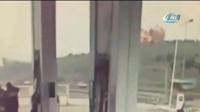 İstanbul'da helikopterin düşme anı