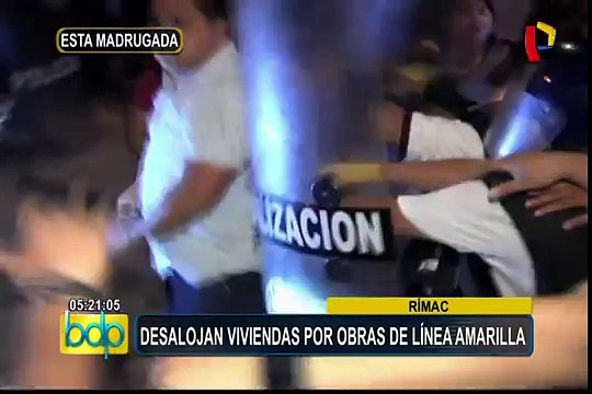 Rímac: desalojan viviendas por obras Línea Amarilla
