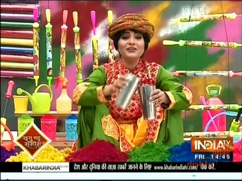 Devanshi ke set par (Devanshi par Chada Bhang ka Nasha on Holi Festival) 10 March 2017