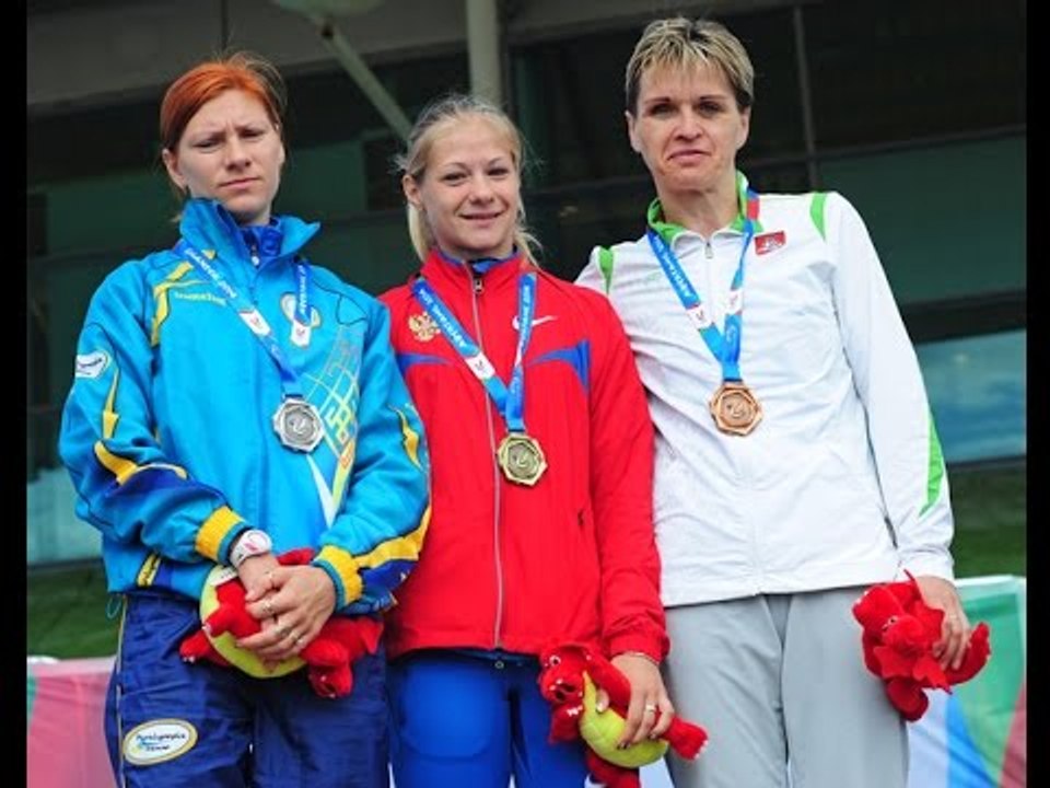 Women's long jump T38 | Victory Ceremony | 2014 IPC Athletics European Championships Swansea