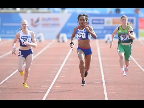 Women's 100m T37 | semi-final 2 | 2014 IPC Athletics European Championships Swansea