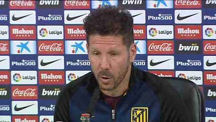 Simeone: "Miramos más a los que tenemos más cerca, que a los que vienen debajo"