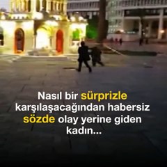 Bomba' gibi evlenme teklifi!
