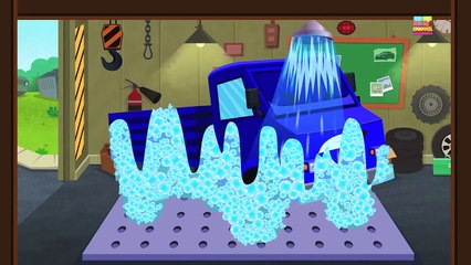 scary garbage truck | car wash | kids Halloween Video