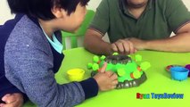 Family Fun Game for kids Jumping Jack Kinder Egg Surprise Toys Ryan ToysReview