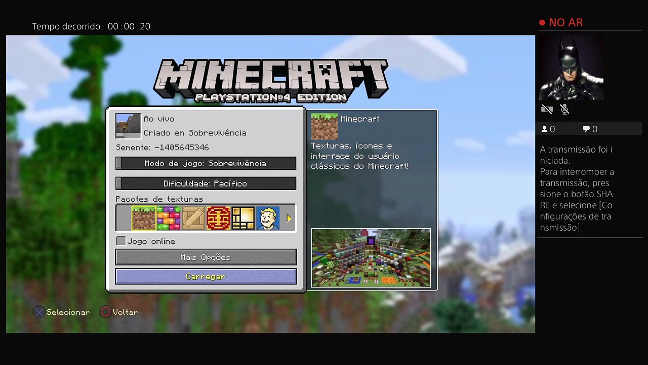 Minecraft Ao vivo