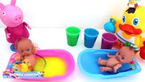 Baby Doll Bathtime Slime Bath Paint Gumball Candy Surprise Compilation RainbowLearning