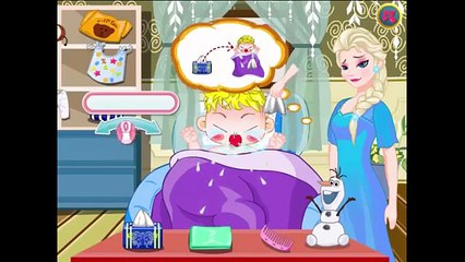 ❤ Frozen Elsa Baby Flu Doctor Game - Surgery games for kids