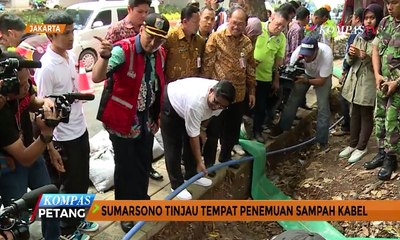 Plt Gubernur DKI Tinjau Tempat Penemuan Sampah Kabel