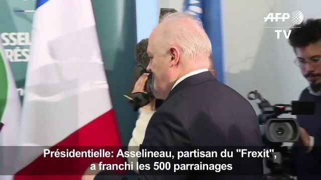 Asselineau, partisan du Frexit , a franchi les 500 parrainages