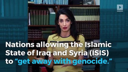 Amal Clooney urges Iraq and the U.N. to take a real stand against ISIS