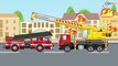 The Yellow Crane and The Excavator - Little Cars & Trucks Construction Cartoons for Kids