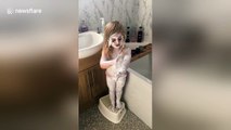 Mother discovers daughter coated in Sudocrem