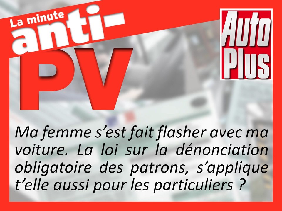 Conjoint flashé au volant : doit-on le dénoncer?