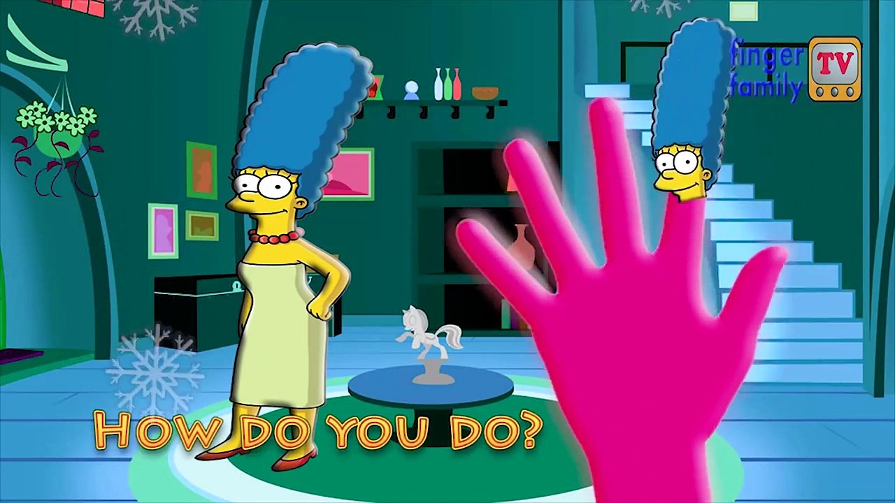 Caillou Simpsons Merged Family | Nursery Rhymes for kids | Caillou Finger family Song