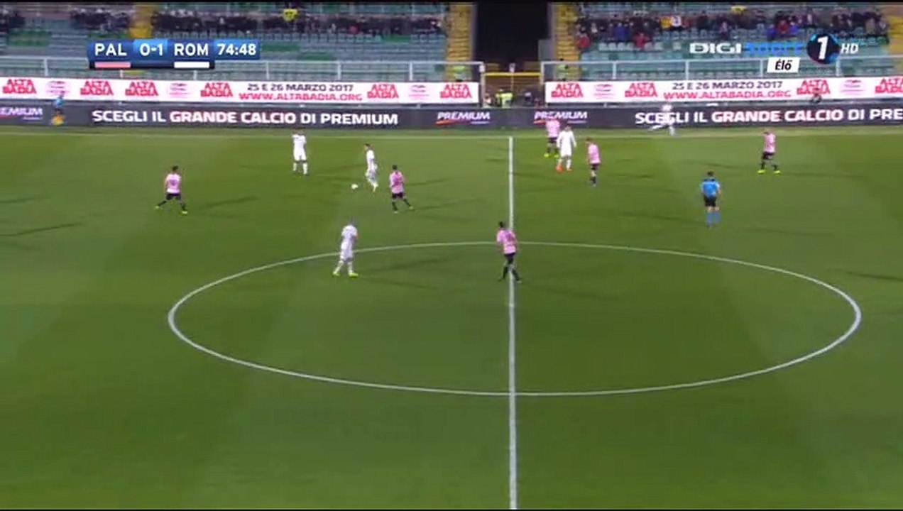 Edin Dzeko Goal HD - Palermo 0-2 AS Roma - 12.03.2017