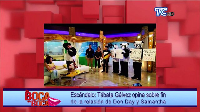 Tábata Gálvez opina sobre fin de la relación de Don day y Samantha