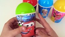 Balls Surprise Cups Princess Elsa CARS MICKEY MOUSE Disney Princess Surprise Egg Toys