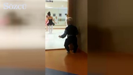 İmkan verilse dünyanın en iyi baleti olabilecek ufaklık