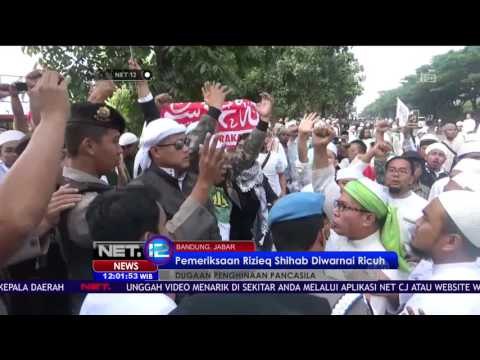 Pemeriksaan Habib Rizieq Shihab Diwarnai Kericuhan - NET 12