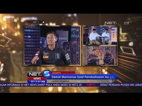 Para Paslon Paparkan Visi Misi dan Program Kerja dalam 6 Sesi di Debat 1 Pilkada DKI - NET5