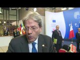 Bruxelles - Gentiloni al Consiglio europeo, punto stampa (09.03.17)