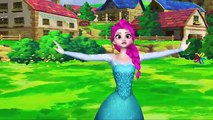 Finger Family Frozen Elsa Rainbow Hair | Ringa Ringa Roses And If You Are Happy And You Know It