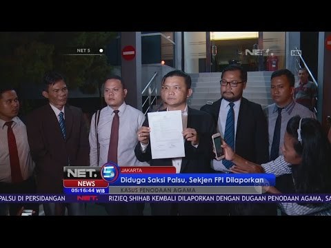 Tim Pengacara Ahok Laporkan Sekjen FPI atas Dugaan Kesaksian Palsu - NET 5
