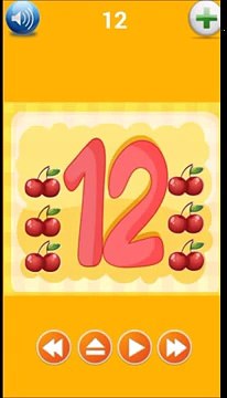 Образование игры для обучения детей о подсчете цвета и формы